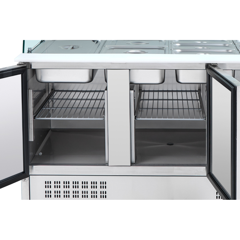 Saladette Réfrigérée 4 GN 1/1 - 3 Portes