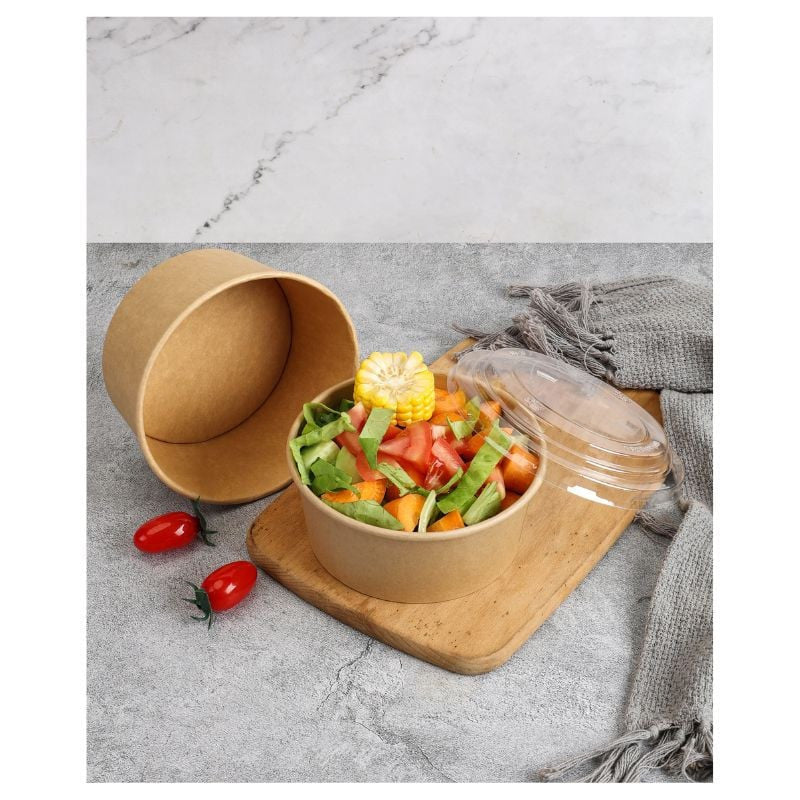 Bol à Salade Kraft - 1000 ml - Lot de 300