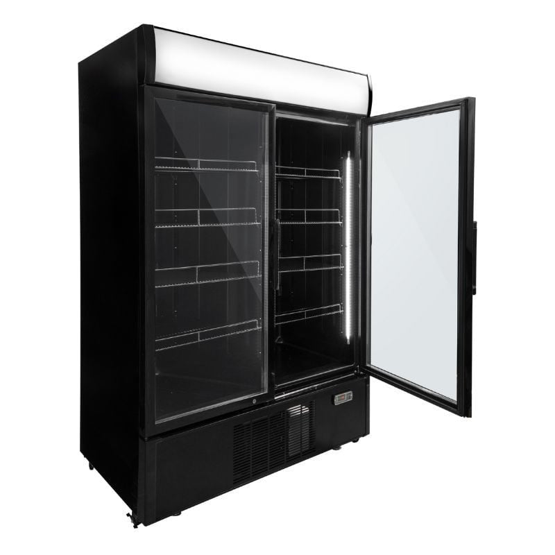 Vitrine à Boissons Réfrigérée - 2 Portes - 1000 L