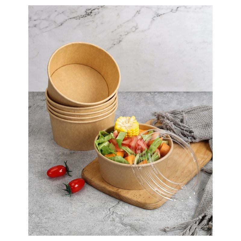 Bol à Salade Kraft - 1000 ml - Lot de 300