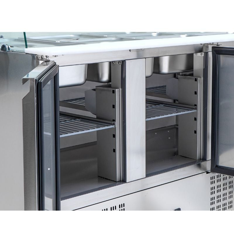 Saladette Réfrigérée 4 GN 1/1 - 3 Portes
